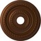 Ekena Millwork Cole PVC Ceiling Medallion (Fits Canopies up to 5 1/8"), Metallic Drk Copper, 19"OD x 3 1/2"ID x 1"P CMP19COCDC - alternate 1